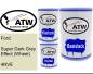 Preview: Ford, Super Dark Grey Effect (Wheel), 4NVE: 500ml Lackdose + 500ml Klarlack + 250ml Härter - Set, von ATW Autoteile West.